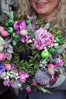 jesienny wianek na drzwi Katia, śr.27cm  