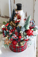 flowerbox świąteczny, Dziadek do Orzechów, wym. 42x34cm