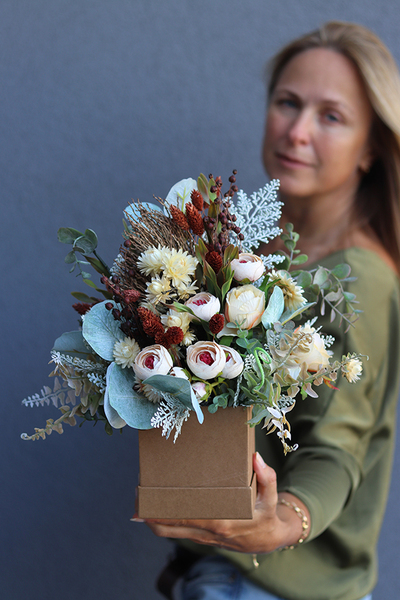 jesienny flowerbox z suszem, Felita, wys.33cm