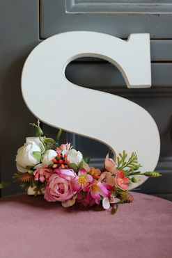 dekorowana litera, Minna, 1szt.