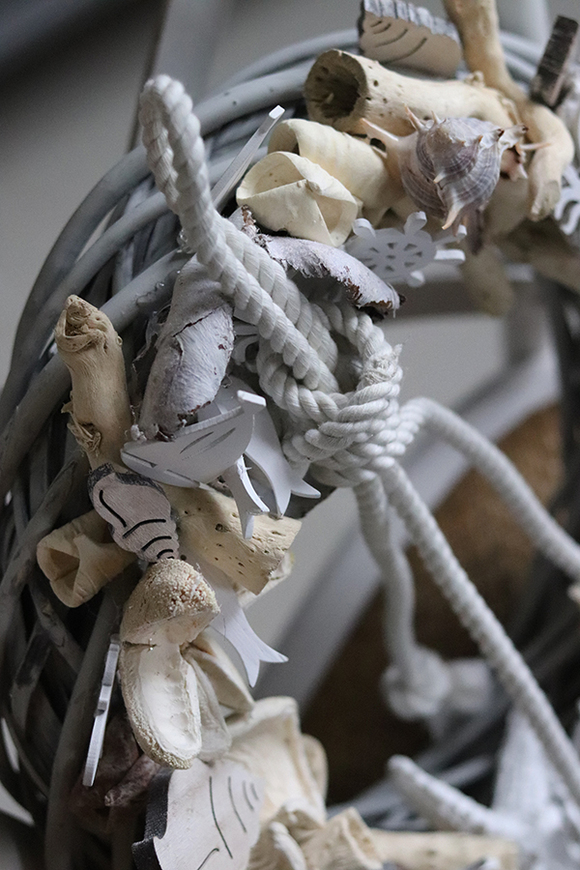 marynistyczny wianek na drzwi, Półwysep, śr.35cm 