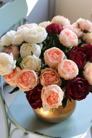 Bella Italia, bukiet herbacianych peoni, 7szt. dł.42cm