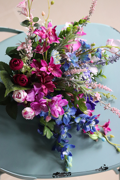 bukiet z polnych kwiatów, Łąka Latem, dł.36cm