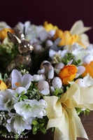 Margarita, wielkanocny stroik z zajączkiem, śr.35cm