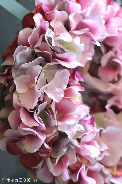 bogaty wianek z hortensji, Teritta, śr.27cm