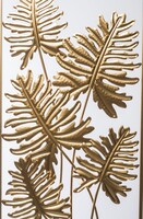 Jungle Glamour, złoty decor ścienny, wym.80x40x2cm