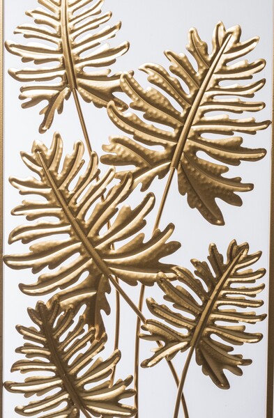 Jungle Glamour, złoty decor ścienny, wym.80x40x2cm