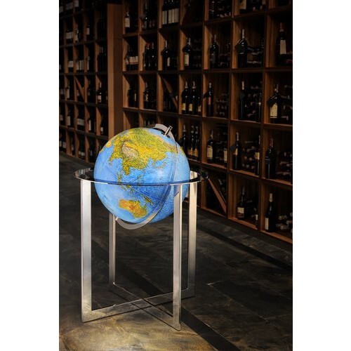 Steel Blue ekskluzywny globus podświetlany, kula 50cm Nova Rico