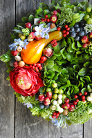 jesienny wianek Jesienne Klimaty, śr.36cm