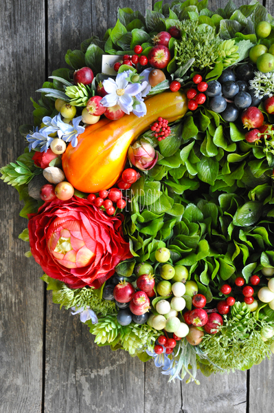 jesienny wianek Jesienne Klimaty, śr.36cm