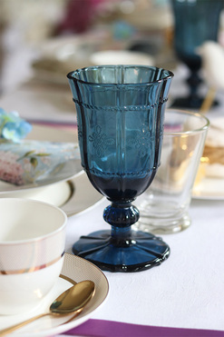 Blue Exclusive, kieliszki kpl.6szt., wym.9x9x16cm