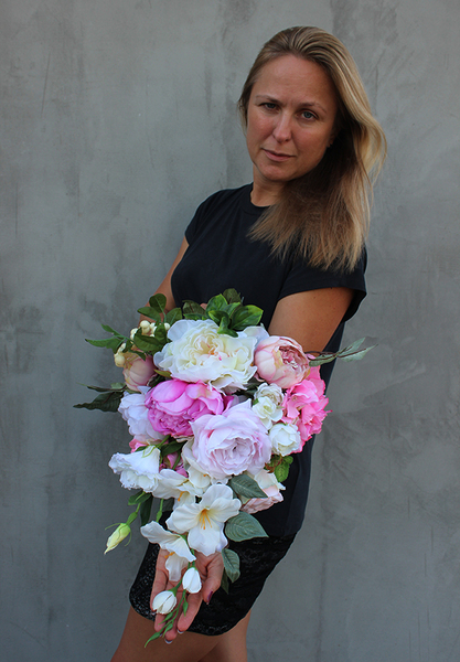 komplet dekoracji nagrobnych Lady, dł. 88 / 55cm