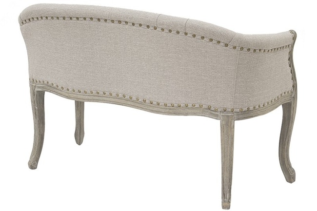 Ludwik, szara sofa, wym.105x50x70cm