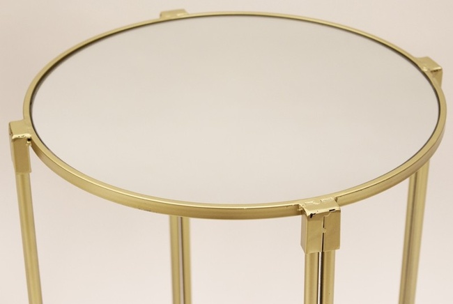 Kevin, kpl. 2 okrągłych lustrzanych stolików