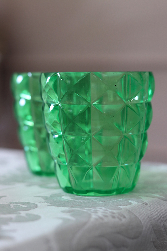 szklanka plastikowa Design Green (jasna) wys.9.4cm