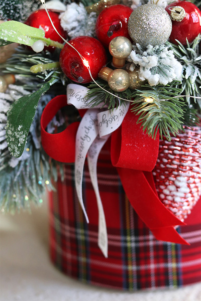 flowerbox świąteczny, Dziadek do Orzechów, wym. 42x34cm