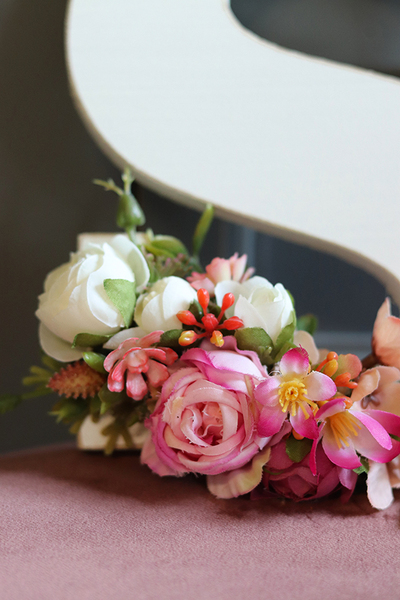 dekorowana litera, Minna, 1szt.