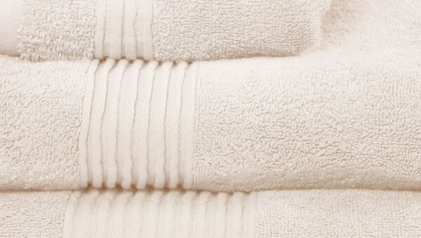 bawełniany ręcznik Basic, kolor krem, wym.30x50cm