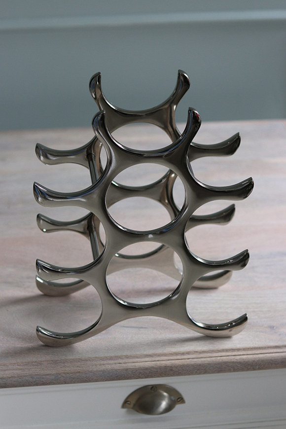 Exclusive Glamouria, stojak na wino, 10 butelek, wym.30x24x12cm