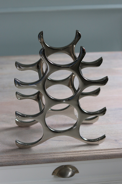 Exclusive Glamouria, stojak na wino, 10 butelek, wym.30x24x12cm