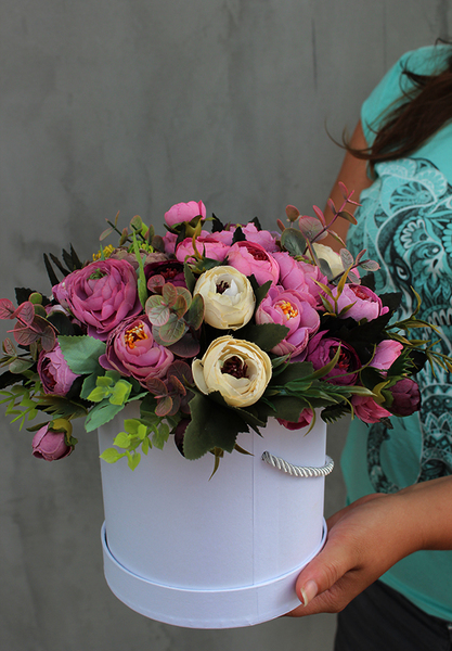 flowerbox, kompozycja kwiatowa Marzenie, wys.26cm