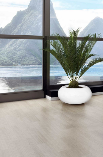 Fiberglass donica Circle White 47x25cm