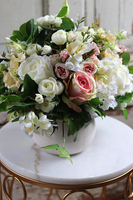 bogata kompozycja kwiatowa na stół, Yestria, wym.30x50cm