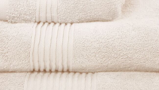 bawełniany ręcznik Basic, kolor krem, wym.50x100cm