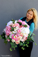 Janina Balea, komplet dekoracji nagrobnych, kompozycja + bukiet