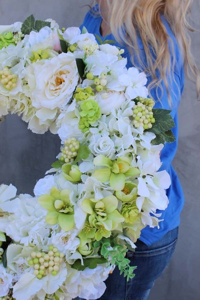 bardzo duży wianek / wieniec na drzwi Cesarski, śr.50cm