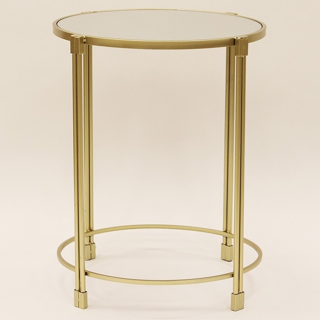 Kevin, kpl. 2 okrągłych lustrzanych stolików