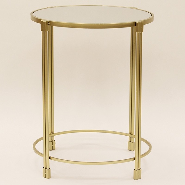 Kevin, kpl. 2 okrągłych lustrzanych stolików