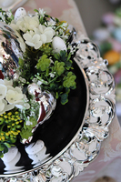 Pióra Glamour, Czerń, wielkanocny stroik, śr. 24/30cm