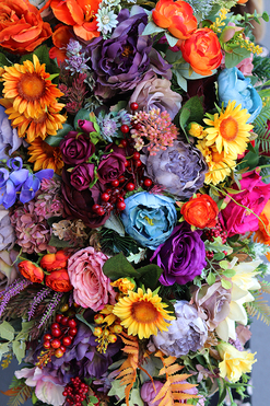 Gertano, jesienna wiązanka nagrobna, dł.104cm