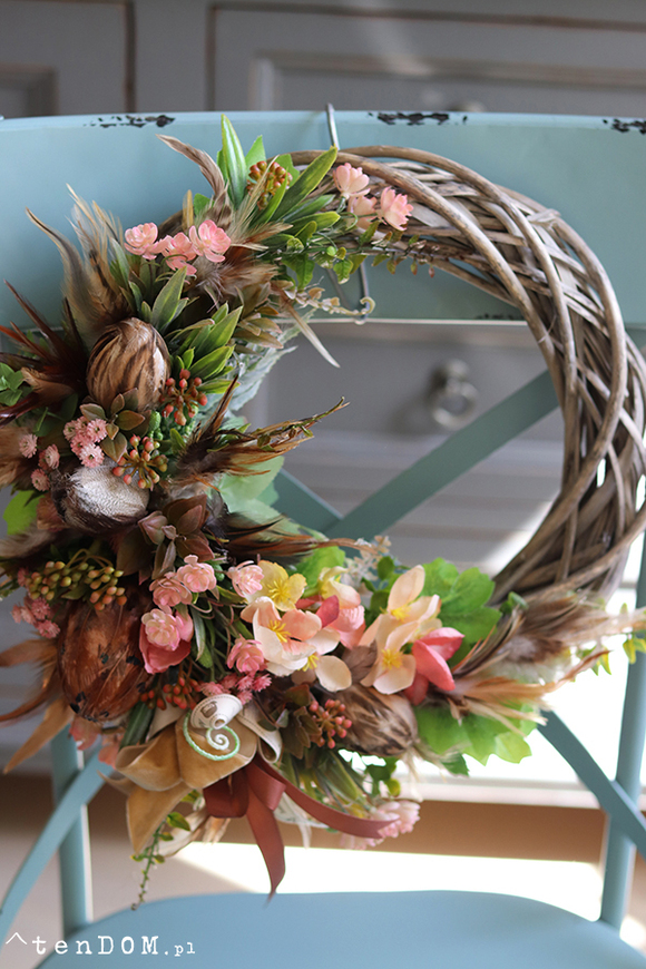 dekoracyjny wianek wielkanocny, Melissa, śr.35cm