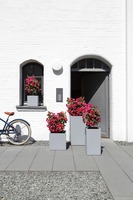 Canto Stone, elegancka donica z nawadnianiem, szara, wym.40x40cm