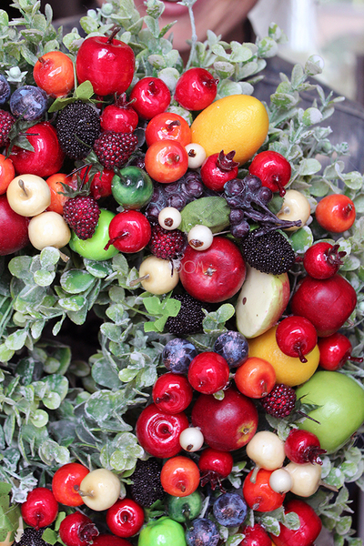 jesienny dekoracyjny wianek Fruits, śr.35cm  