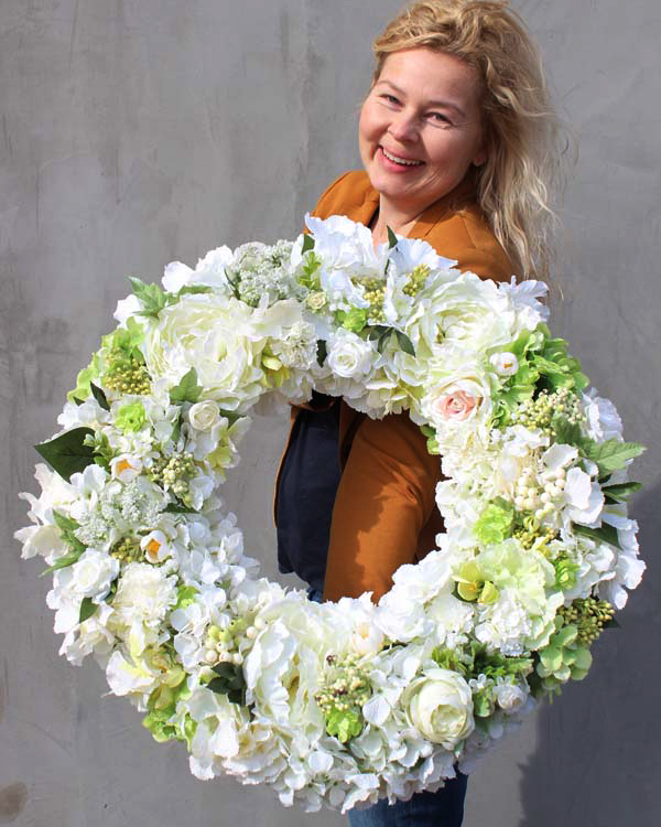 bardzo duży wianek / wieniec na drzwi Cesarski, śr.50cm