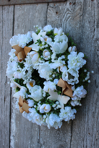 dekoracyjny wianek Urocze Motyle, śr.33cm