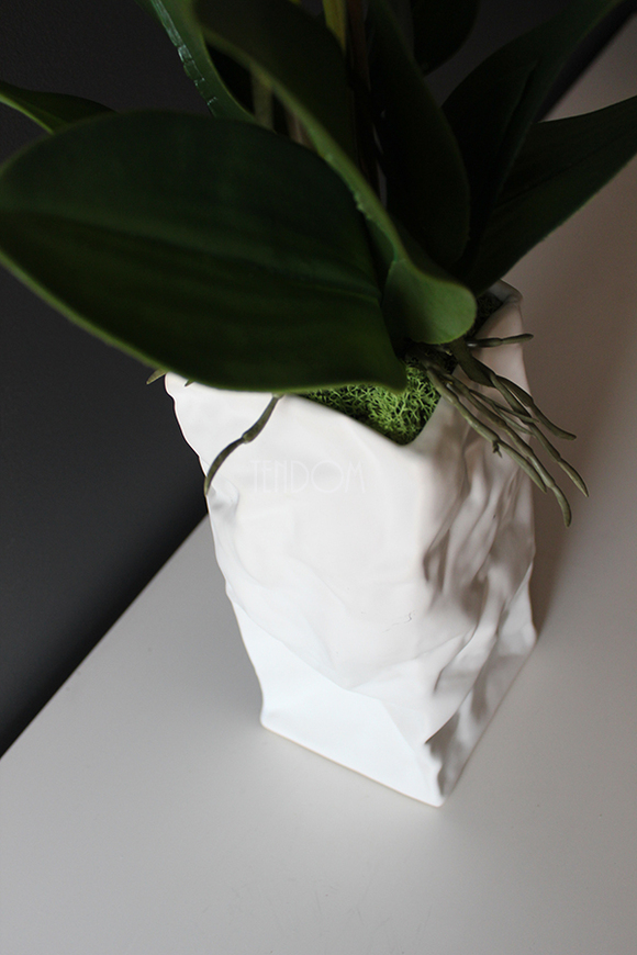 biały storczyk Design Modern White w nowoczesnej donicy wys.80cm