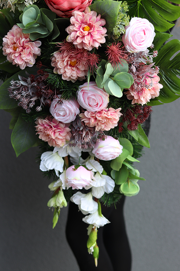 komplet dekoracji nagrobnych, Perra, wiązanka + bukiet