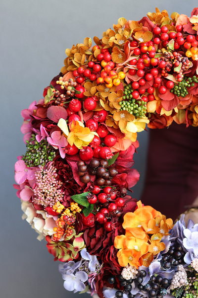 dekoracyjny wianek na drzwi Magia Jesieni, śr.50cm 