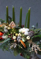 Orange Christmas, świąteczny komplet stroik&wianek 