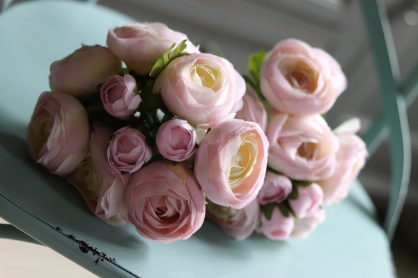 bukiet jasnoróżowych pełników, Liliana, dł.25cm