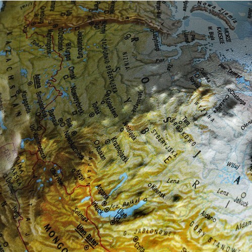 Frost Relief globus podświetlany plastyczny, kula 30cm Nova Rico