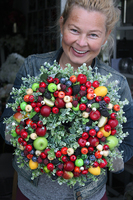 jesienny dekoracyjny wianek Fruits, śr.35cm  