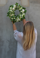 Anna, dekoracyjny wianek kwiatowy, śr.40cm 