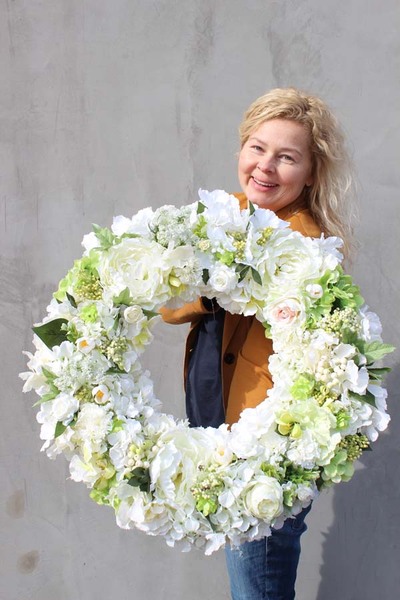 bardzo duży wianek / wieniec na drzwi Cesarski, śr.50cm