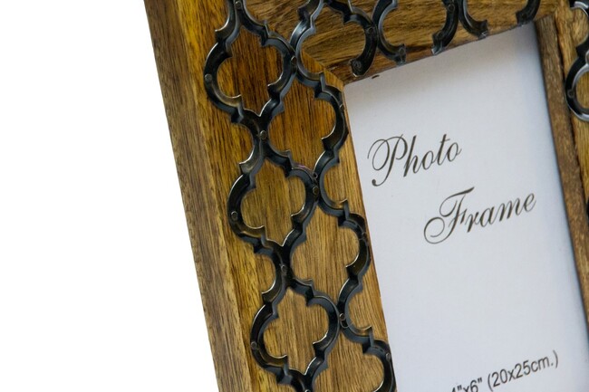 ramka na zdjęcie z drewna mangowego F 10x15cm