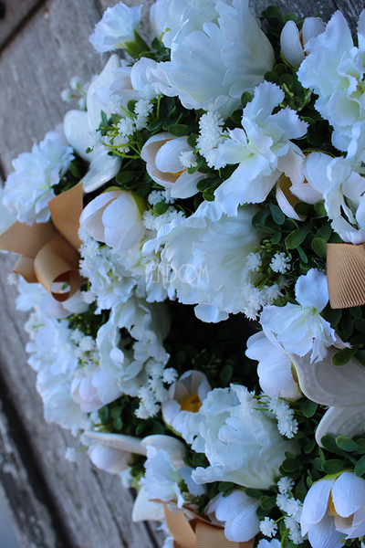 dekoracyjny wianek Urocze Motyle, śr.33cm